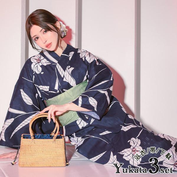Tika 浴衣 レディース 50代 フリーサイズ セット 20代 40代 妖艶