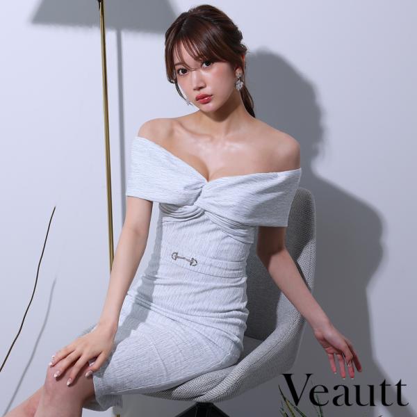 取り寄せ商品】 Veautt ヴュート キャバドレス 高級 クロス デザイン 