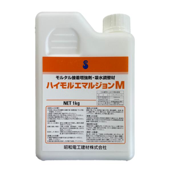 モルタル工事に使用するエチレン酢酸ビニル系（EVA系）のモルタル接着増強剤です。ハイモルシリーズや現場調合モルタル等への混入工法においては、下地との接着力及びモルタルの耐摩耗性・耐吸水性・耐衝撃性等を向上させ、高性能なポリマーセメントモルタ...