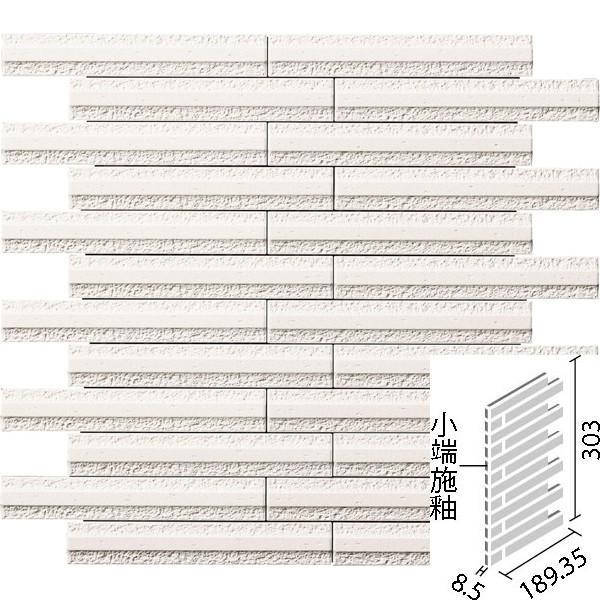 エコカラット グラナス ライン 25×151角片面小端施釉(短辺)ネット張り