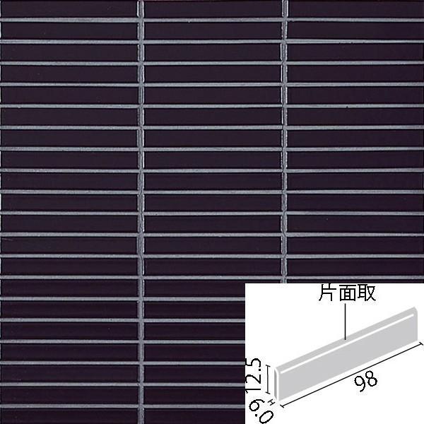 インテリアモザイク 窯変ボーダー 100×15mm角ボーダー片面取(長辺) IM-1016/YB4H(U)　/ LIXIL INAX タイル