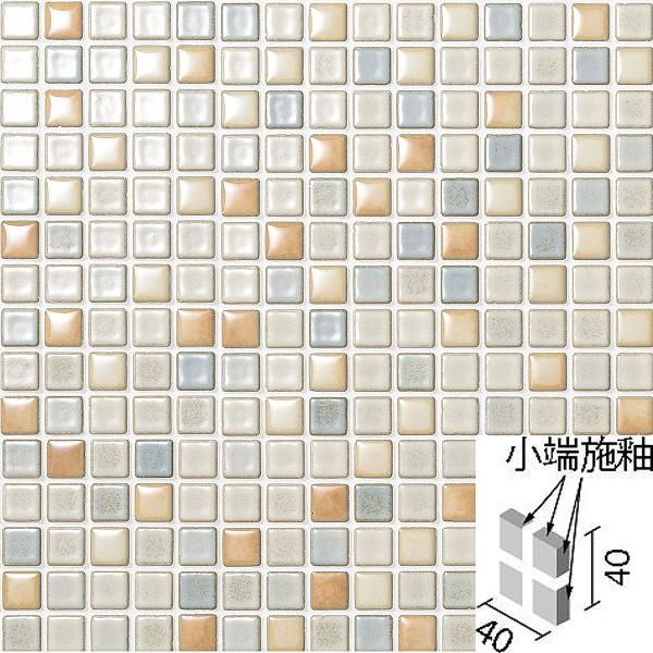 インテリアモザイク カレイドグレイズ 20mm角両面小端施釉ネット張り IM-2065P1/KLG-11　/ LIXIL INAX タイル