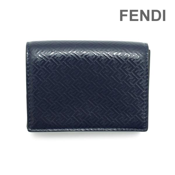 FENDI フェンディ 三つ折り財布 7M0280-AGLP-F18YJ ネイビー FENDI フェンディ 三つ折り財布 7M0280-AGLP-F18YJ ネイビー