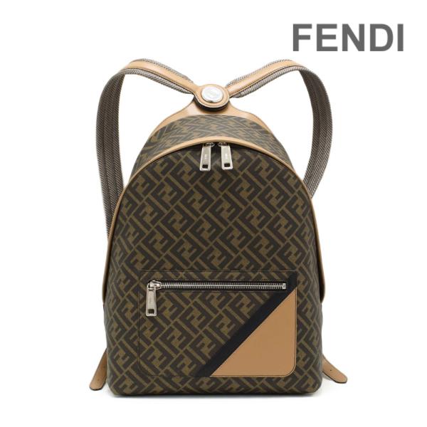 FENDI フェンディ バックパック 7VZ076-A9XS-F1IKC ブラウン系 メンズ