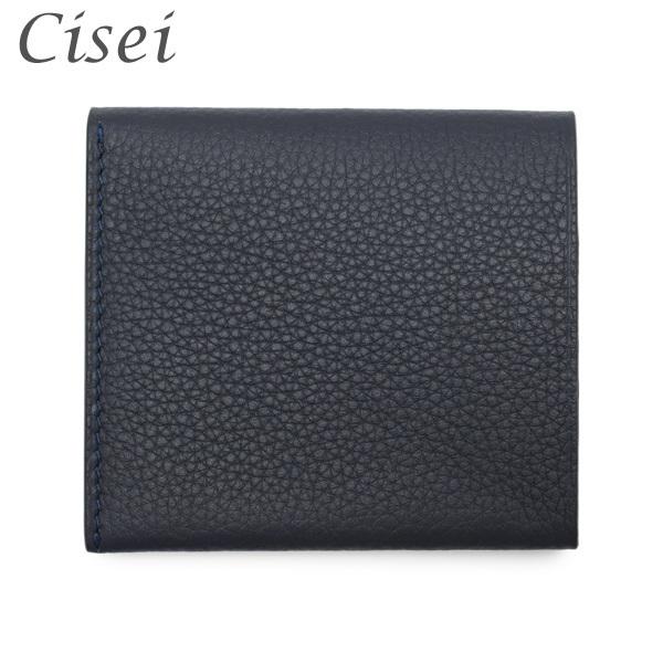 Cisei シセイ チセイ カードケース P1026 LD NAVY ネイビー レザー  