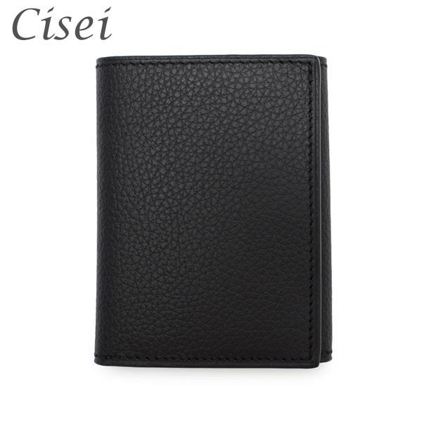 cisei シセイ チセイ L字 コンパクト ミニ 財布 ウォレット ブラック