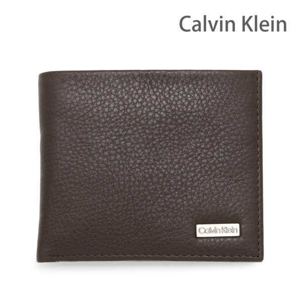 カルバンクライン 二つ折り財布 31CK130015-200 ブラウン メンズ 小銭入れあり Calvin Klein CK