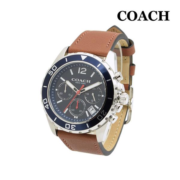 COACH コーチ 腕時計 14602560 KENT ケント レザー ブラウン/シルバー 
