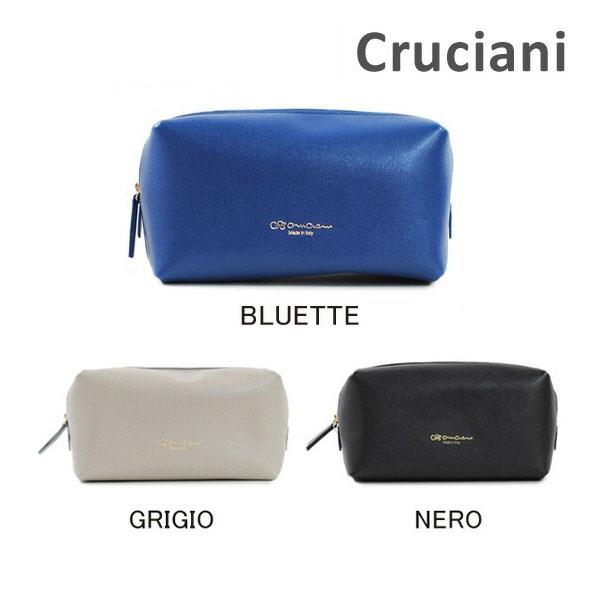CRUCIANI クルチアーニ ポーチ AU20.600 BLUETTE GRIGIO NERO 小物入れ 