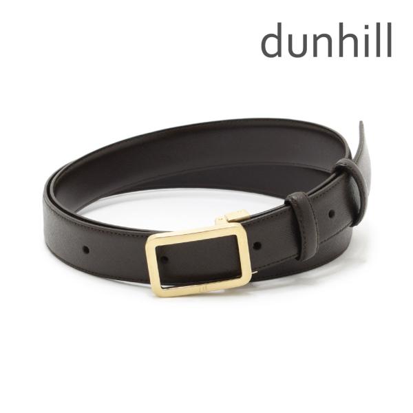 dunhill DUNHILL ダンヒル ベルト BPR235B42 ゴールド/ダークブラウン  