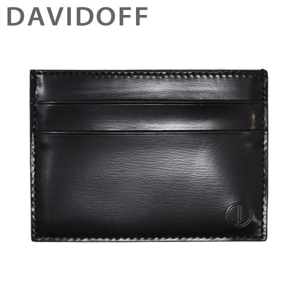 Davidoff（ダビドフ） カードケース 22652 ブラック BOX レザー メンズ 