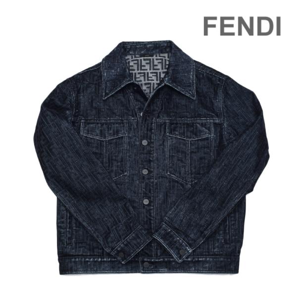 FENDI フェンディ デニム ジャケット FW0428-APSW-F0QG0 48 FENDI フェンディ デニム ジャケット FW0428-APSW-F0QG0 48