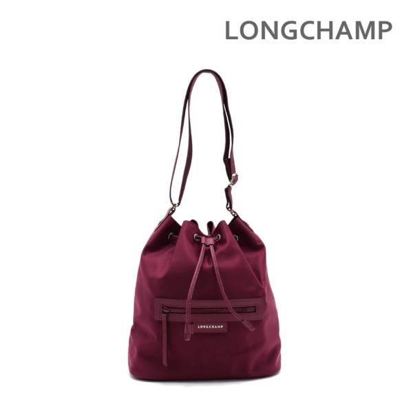 ロンシャン　プリアージュ　ワインレッド系 ショルダーバッグ レザー L LONGCHAMP - 新品 ロンシャン LONGCHAMP ショルダーバッグ ル