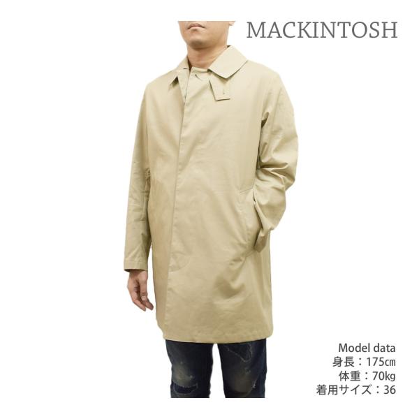 MACKINTOSH マッキントッシュ バルカラー/ステンカラーコート40 MACKINTOSH マッキントッシュ BELFORD ウール シェパードチェック バル