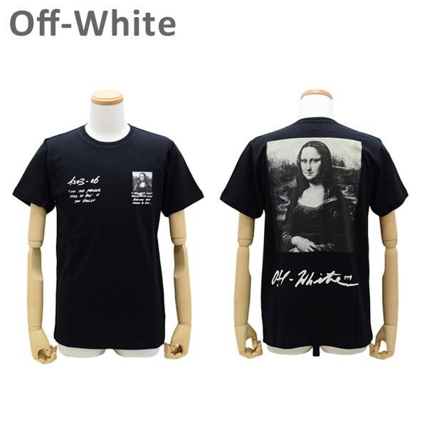 off white 在庫処分 オフホワイト Tシャツ モナリザ ブラック  