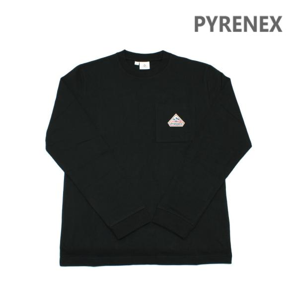 ピレネックス カットソー ALIGN HUS015 BLACK ブラック メンズ レディース ユニセックス ロングＴシャツ ロンT PYRENEX