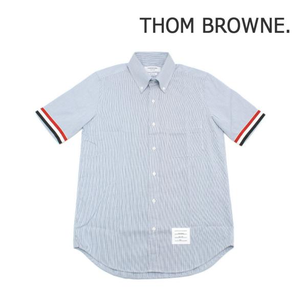 THOM BROWNE（トム ブラウン） 半袖シャツ MWS252A 06272 415 ネイビー
