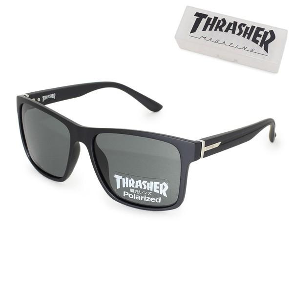 国内正規品 THRASHER スラッシャー サングラス GAIL ゲイル 1023-BK-SMP メンズ レディース UVカット 偏光レンズ