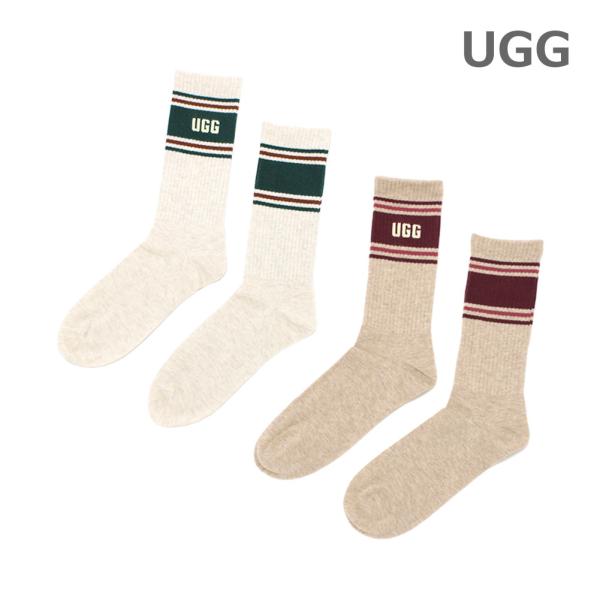 UGG アグ 選べる 靴下 1足 バラ売り 1181410 Jedlyn Varsity Crew レディース ソックス SALTWATER/WILD GRAPE 全2色【メール便送料無料】