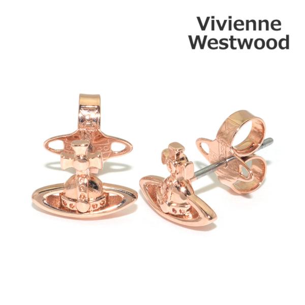 ヴィヴィアンウエストウッド ピアス 62010359-02G002 LORELEI STUD EARRINGS ピンクゴールド レディース