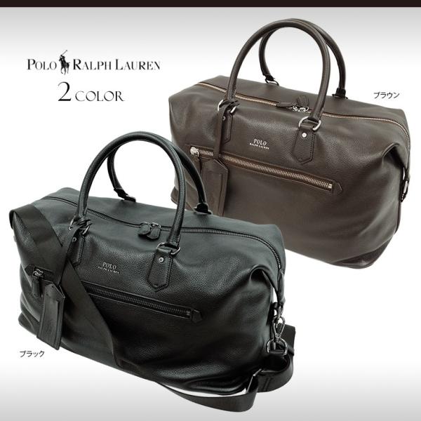ラルフローレン メンズバッグ ボストンバッグ レザー ダッフルバッグ メンズファッション ぺブルレザー タイムレスブライト