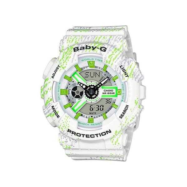 10年保証 Casio Baby G カシオ ベビーg Ba 110tx 7a 腕時計 レディース キッズ 子供 女の子 アナデジ 防水 ホワイト 白 イエローグリーン 黄緑 Ba110tx 7a Time Lovers 通販 Yahoo ショッピング