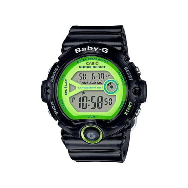 10年保証 Casio Baby G カシオ 専門店 ベビーg Bg 6903 1b 腕時計 レディース キッズ 女の子 ランニングウォッチ 黒 子供 黄 防水 イエローグリーン デジタル ブラック