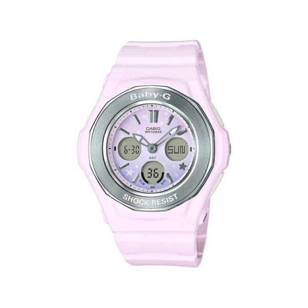 10年保証 送料無料 Casio Baby G カシオ ベビーg Bga 100st 4a 数量限定アウトレット最安価格 腕時計 レディース 子供 女の子 スター キッズ 防水 アナデジ ピンク 星