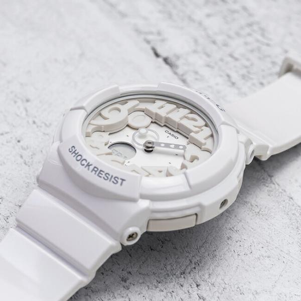 送料無料 定番 Casio Baby G カシオ ベビーg Bga 131 7bjf 腕時計 レディース 防水 キッズ 女の子 子供 ホワイト 白 アナデジ