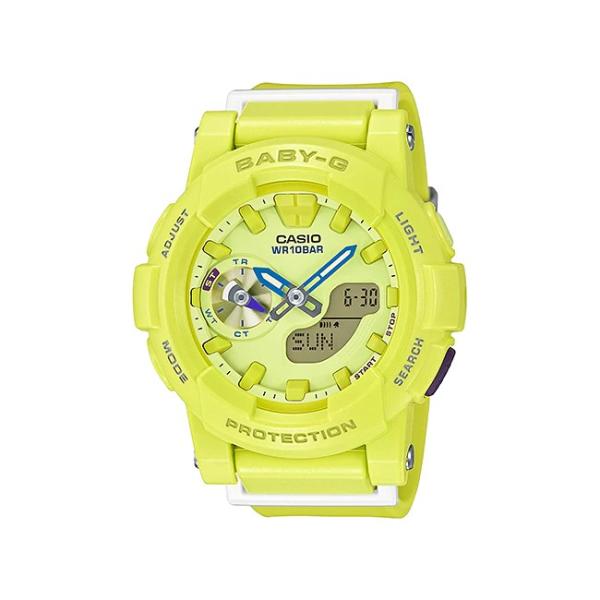 送料無料 Casio Baby G カシオ ベビーg Bga 185 9ajf 腕時計 レディース キッズ 期間限定特価品 子供 イエローグリ 女の子 ランニングウォッチアナデジ 防水 ランニングウォッチ