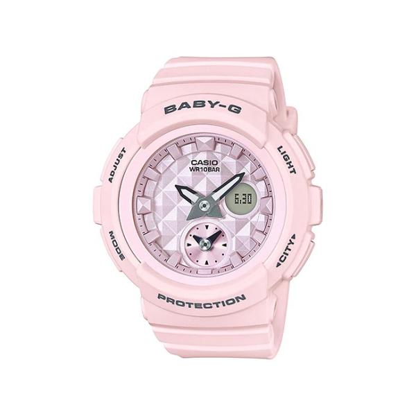 代引き不可 10年保証 送料無料 Casio Baby G カシオ ベビーg Bga 190be 4a 腕時計 キッズ 子供 レディース アナデジ ピンク 防水 女の子