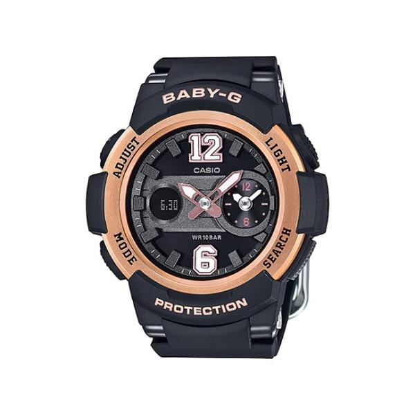 10年保証 送料無料 Casio Baby G カシオ ベビーg Bga 210 1b 腕時計 レディース ブラック 黒 ピンクゴールド 子供 女の子 高級な アナデジ 防水 キッズ