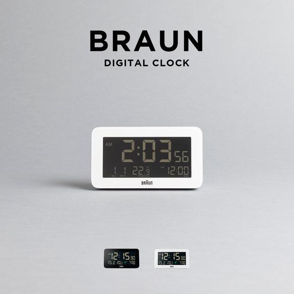 並行輸入品 BRAUN ブラウン アラーム クロック BC10 時計 置き時計 ブランド デジタル 目覚まし時計 トラベル 旅行 携帯 小型 シンプル 日付 温度 アラーム