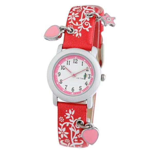 送料無料 Cactus Kids Hart Charm カクタス キッズ ハートチャーム Cac 28 L07 ガールズ 子供 レッド