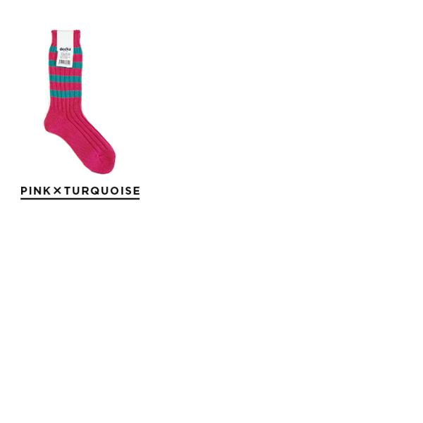 DECKA HEAVYWEIGHT SOCKS STRIPES �f�J �\�b�N�X DE-29 �C�� �u�����h �����Y ���f�B�[�X ���{�� ���Y �X�g���C�v �J���t�� ���u ���� ��v ���K �u�� �l�I�� ���i�摜2