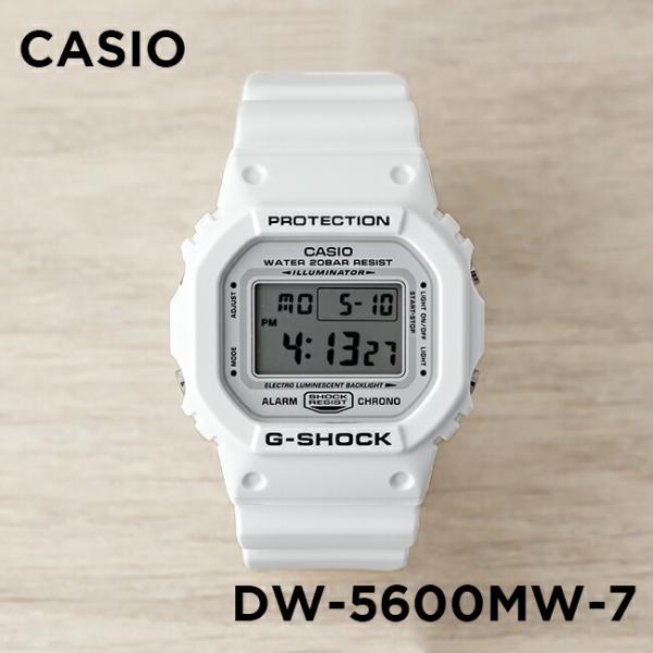 Casio G Shock カシオ Gショック Dw 5600mw 7jf 腕時計 メンズ キッズ 子供 正規認証品 新規格 デジタル 白 男の子 ホワイト グレー 防水