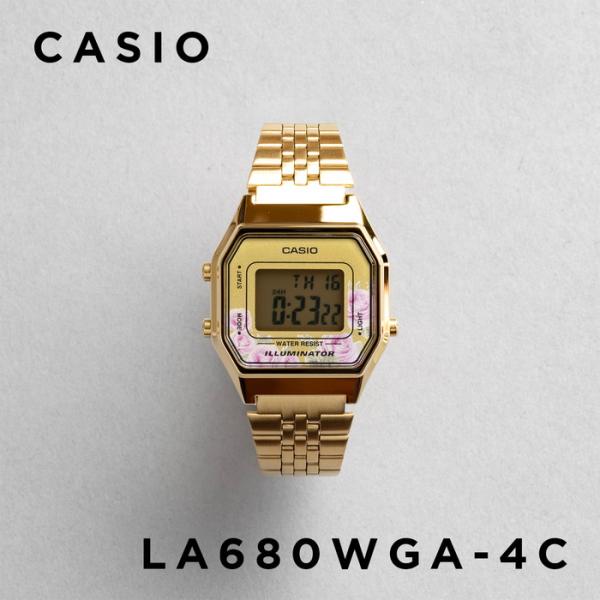 10年保証 送料無料 Casio カシオ スタンダード レディース La680wga 4c 腕時計 キッズ 子供 女の子 チープ