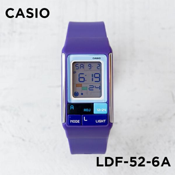 10年保証 数量限定 Casio カシオ ポップトーン Ldf 52 6a 腕時計 レディース 海外モデル デジタル キッズ パープル 子供 女の子 紫
