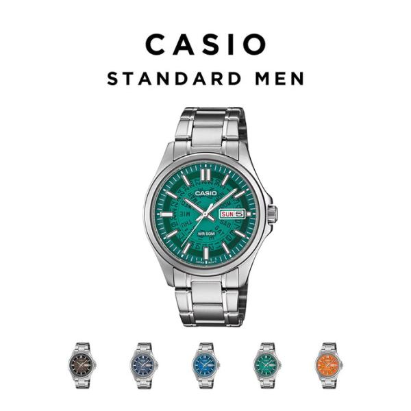 CASIO STANDARD MEN カシオ MTP-E740 腕時計 時計 ブランド メンズ レディース 男子 チープカシオ チプカシ アナログ 日付 防水 日本未発売 ギフト プレゼント
