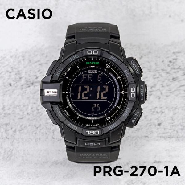 10年保証 送料無料 Casio Protrek カシオ プロトレック Prg 270 1a 腕時計 メンズ アウトドア トレッキング 登山 デジタル ソーラー 防水 ブラック 黒