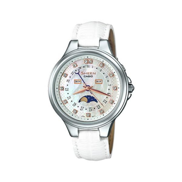 10年保証 送料無料 Casio Sheen カシオ シーン She 3045l 7a 腕時計 レディース アナログ ホワイト