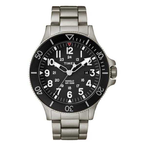 送料無料 Timex タイメックス アライド コーストライン 43mm Tw2r 腕時計 メンズ ダイバー風 アナログ ブラック 黒