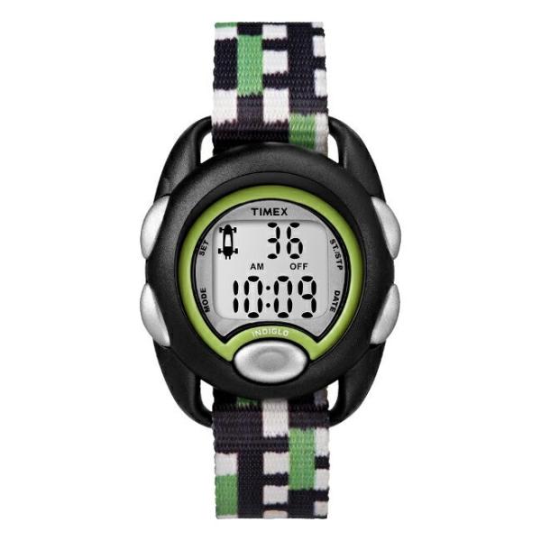 Timex タイメックス キッズ アイアンキッズ Tw7c 腕時計 子供 男の子 女の子 デジタル ブラック 黒 イエローグリーン 黄