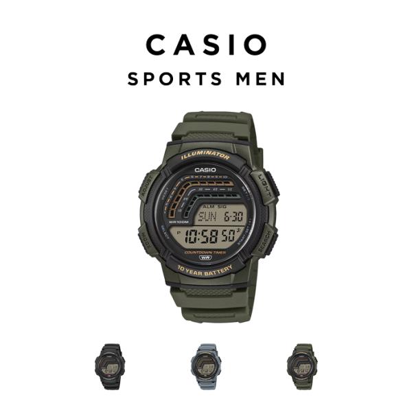 スタンダード デジタル CASIO SPORTS MEN カシオ スポーツ WS-1800