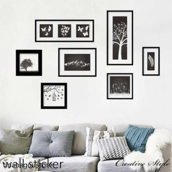 ウォールステッカー フェイク フレーム 北欧 英字 モダン おしゃれ 壁紙シール ウォールシール はがせる 壁飾り 模様換え おしゃれ高級感 tcc チンアナ号ストア 通販 Yahoo ショッピング