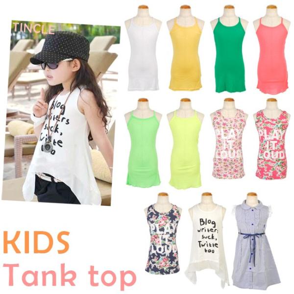 Smsale 子供服 タンクトップ キャミソール チュニック ワンピース 花柄 ストライプ ネオン 100 1 子ども用 女の子 キッズ ゆうパケット4点まで M便 1 4 Kids041 Tincle 通販 Yahoo ショッピング