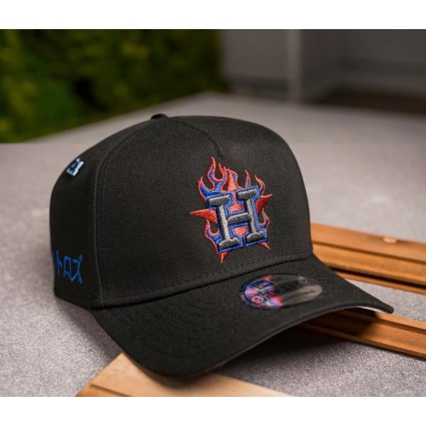ニューエラ ナインフォーティー ヒューストン アストロズ フレイム ロゴ スナップバック HOUSTON ASTROS FLAME LOGO NEW ERA 9FORTY A-FRAME メンズ