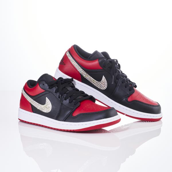 メンズ【NIKE】エア ジョーダン 1 LOW クリスタルデコレーション