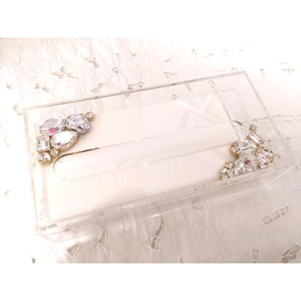 SWAROVSKI（スワロフスキー） クリア ティッシュケース キラキラ