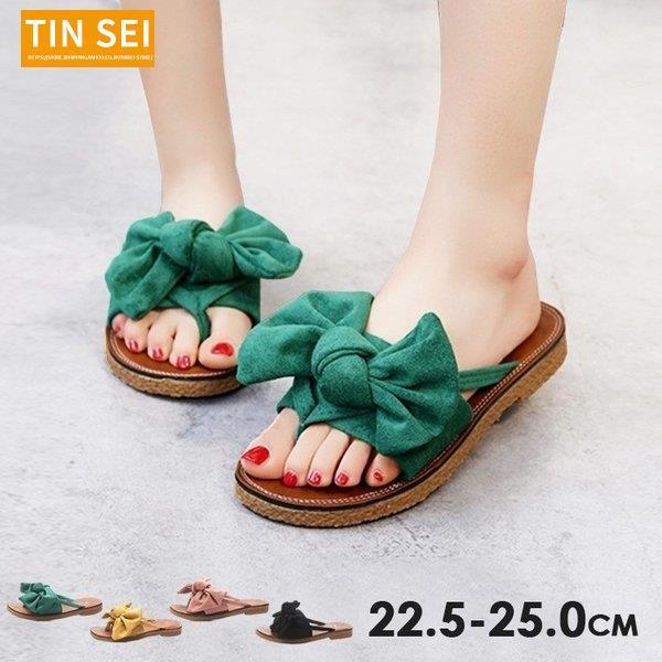 ビーチサンダル リボン サンダル レディース 夏 ビーチ サンダル ぺたんこ 歩きやすい ローヒール カジュアル 滑り止め おしゃれ Cx0513 Epxz377 Tinseiヤフー店 通販 Yahoo ショッピング